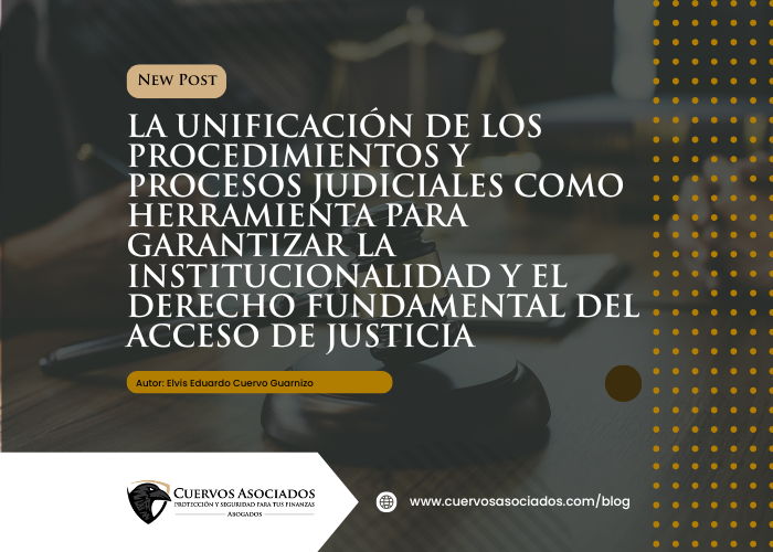 Unificación de procedimientos judiciales para garantizar acceso a la justicia en Colombia